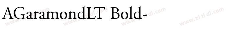 AGaramondLT Bold字体转换